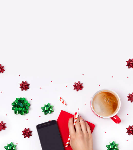 istock Christmas New Year manicure abstract nail design. 1172701851