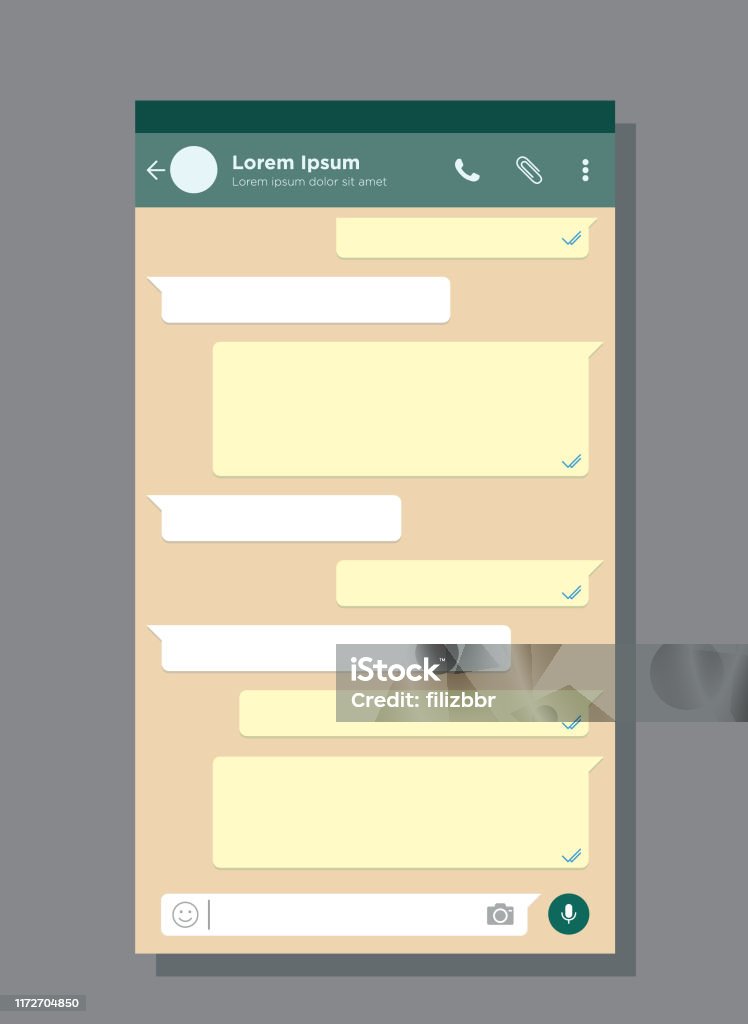 Chat Interface Image Chat Interface Application With Dialogue Window Stock Illustration ...