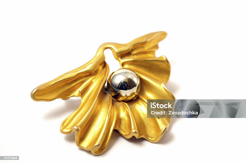 Dourado Broche - Royalty-free Acessório Foto de stock