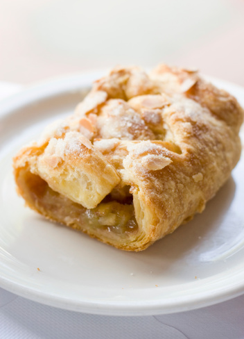 A slice of apple pastry