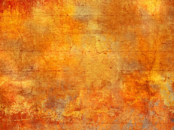 fall colors background texture - abstract autumn pattern in grunge style - folha vermelha ilustrações imagens e fotografias de stock