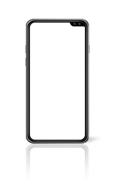 istock All-screen blank smartphone mockup isolated on white. 3D render 1172714257