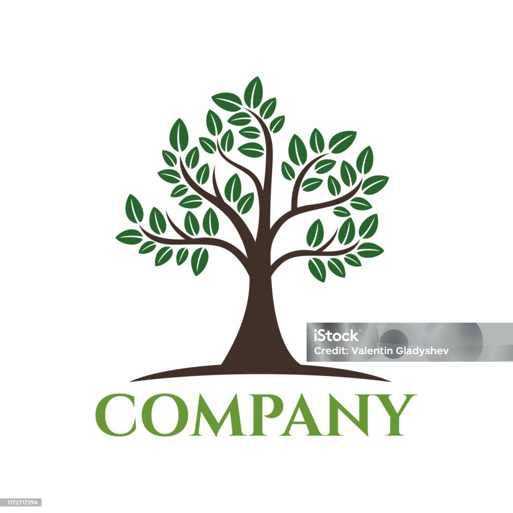 Modern Tree Stock Illustration - Download Image Now - Abstract, Botany ...