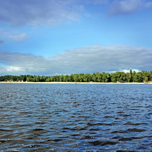istock Beautiful nature. Blue water. River, recreation, summer, beach 1172721338
