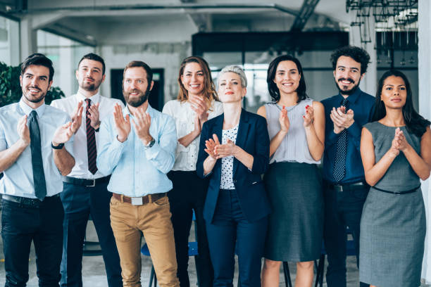istock Audience Applauding Speaker At Business Conference 1172722081