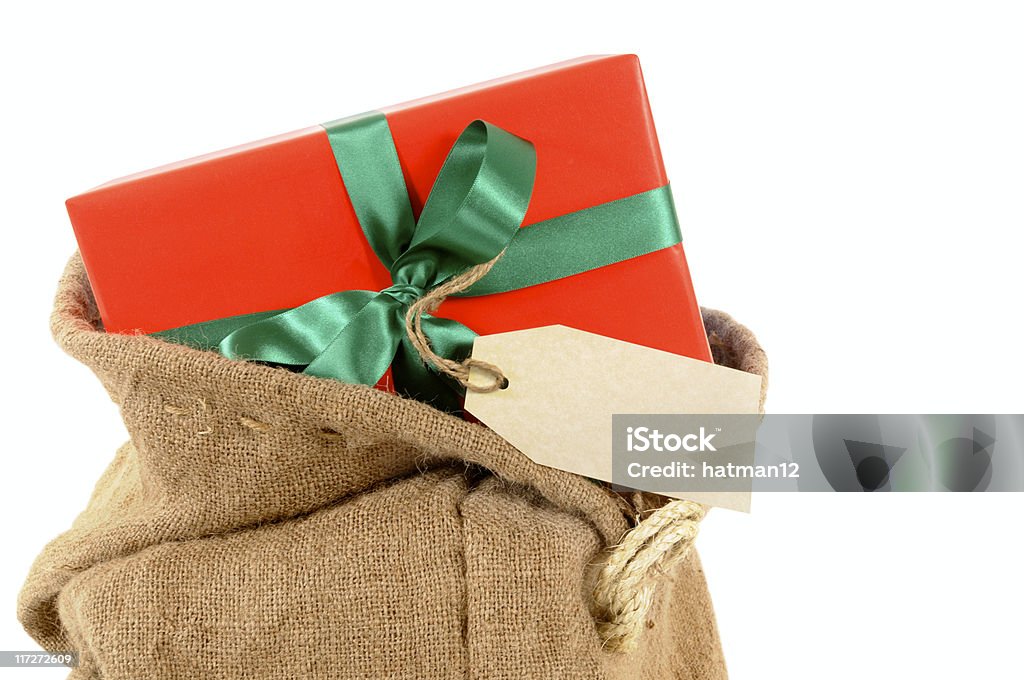 Почта сумка с подарок - Стоковые фото Упаковочная бумага роялти-фри
