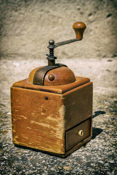 istock Rustic wooden vintage coffee grinder 1172731169