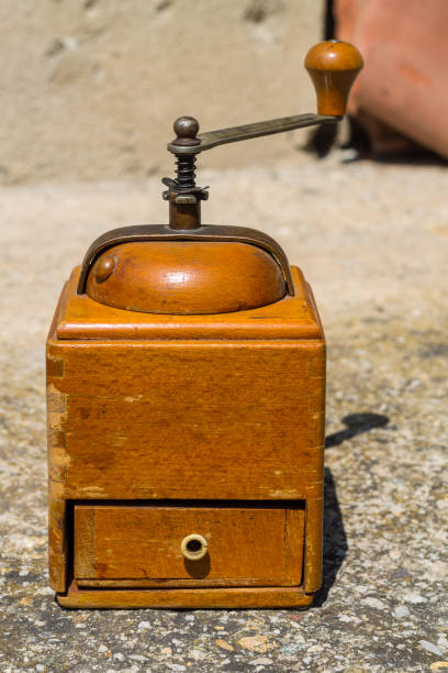 istock Rustic wooden vintage coffee grinder 1172731204
