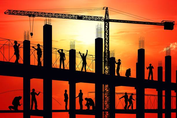 istock Silhouette of the workers 1172732091
