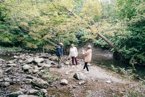 istock Active seniors taking photos for social media 1172732936