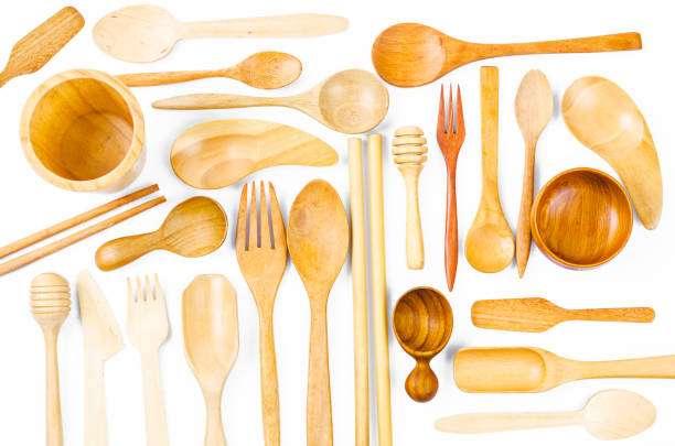 istock Set of the wooden kitchen utensils 1172733920