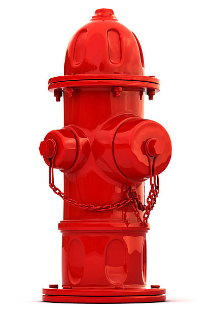 Hydrant A red fire hydrant isolated on a white background. fire hydrant stock pictures, royalty-free photos & images