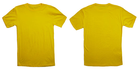 jefe Megalópolis Conveniente Plantilla De Diseño De Camisa Amarilla Foto de stock y más banco de  imágenes de Camiseta - Camiseta, Amarillo - Color, Vista posterior - iStock