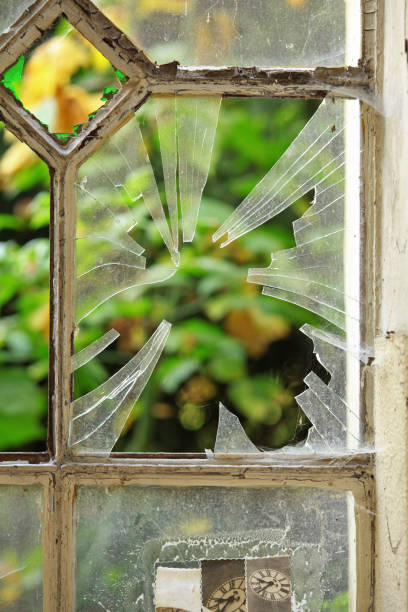 istock Broken glass of a window 1172758293