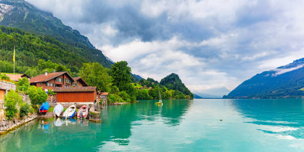 istock Swiss village Iseltwald, Switzerland 1172758347