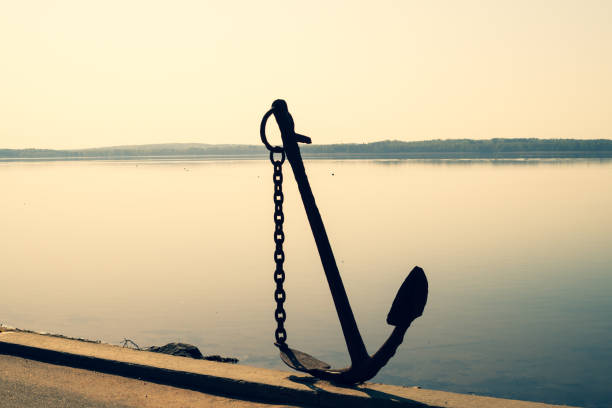 Close up, nature photo of anchor decoration.