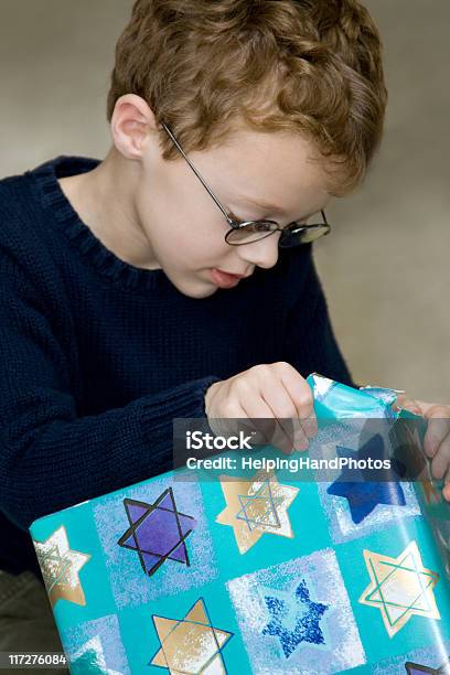 Hanukkah Stock Photo - Download Image Now - Hanukkah, Gift, Child