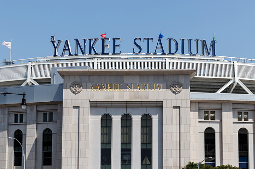 New York - Circa August 2019: Yankee Stadium exterior and facade. The new Yankee Stadium was completed in 2009 II