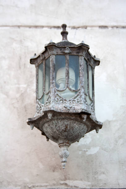 istock Vintage stone sconce outdoor thai garden 1172771507