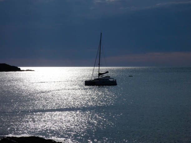 istock Sailing ship, anchored in a bay 1172771941