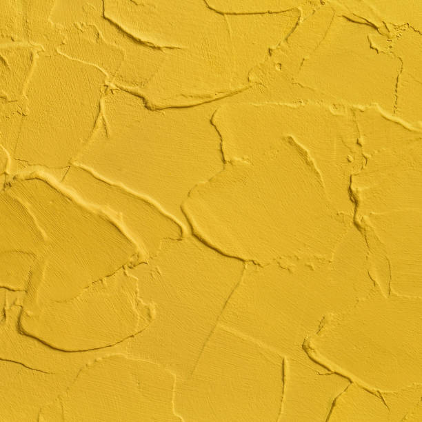 istock Abstract yellow texture, volumetric strokes and paint 1172777365