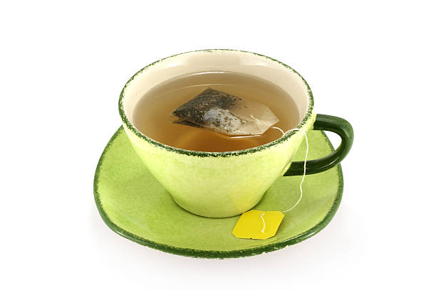 herbata czas - green tea tea teabag green zdjęcia i obrazy z banku zdjęć