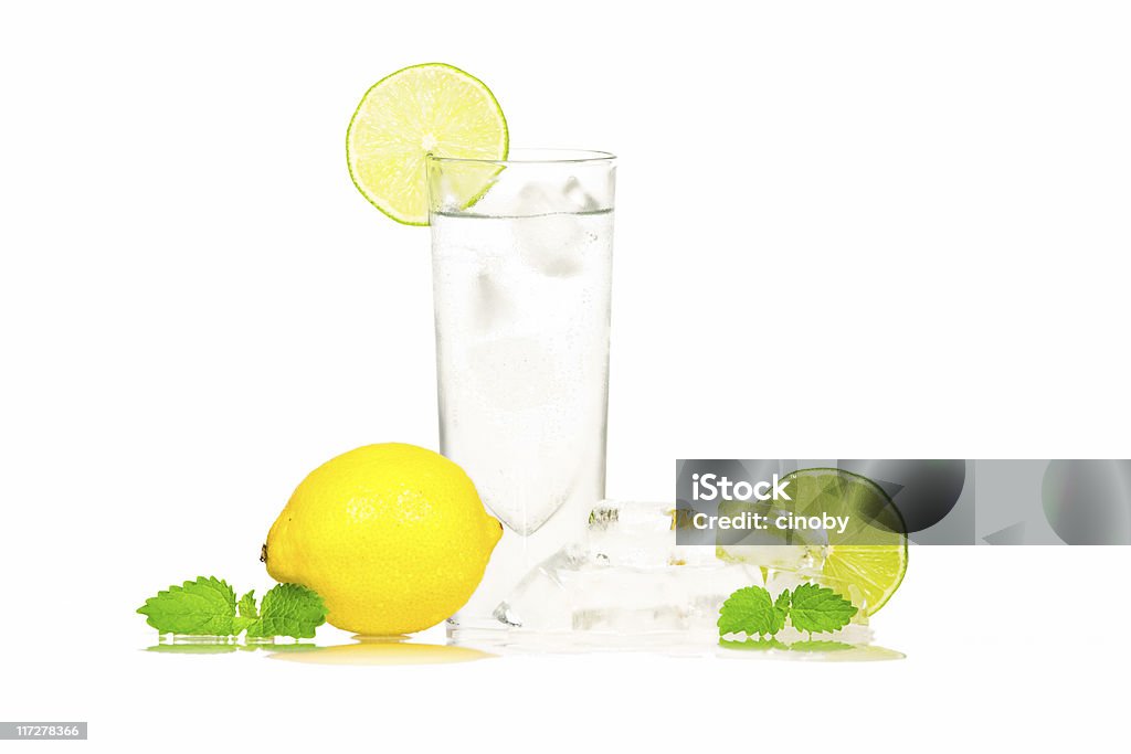 Lemon Wasser II - Lizenzfrei Alkoholfreies Getränk Stock-Foto