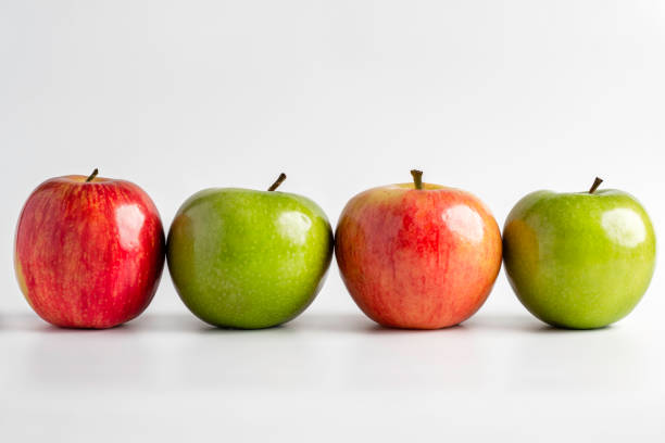 istock Group of fresh green and red apples 1172783941