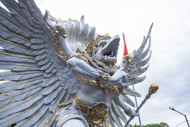 View of a sculpture of Garuda in Taman Mini Indonesia Indah, Jakarta, Indonesia. stock photo