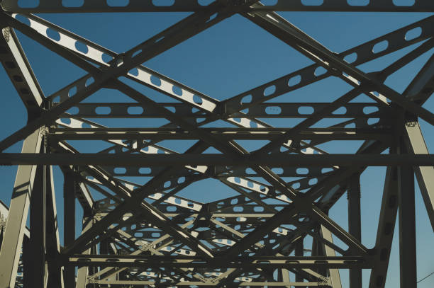 istock Railway bridge detail. steel construction abstract background 1172787216