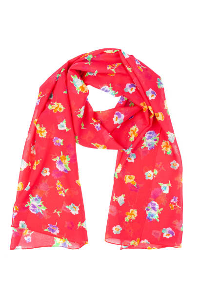 istock Silk scarf. Red silk scarf isolated on white background 1172793719