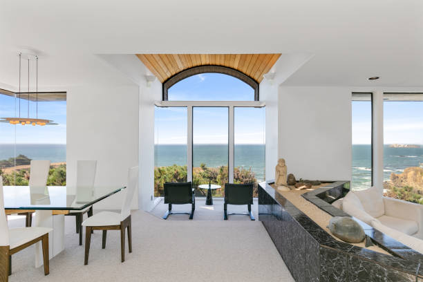 istock Architecture: Interior of waterfront California home. 1172795306