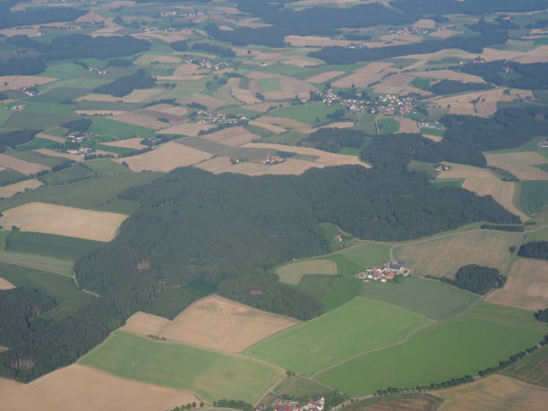 istock aerial view of German landscape 1172798981