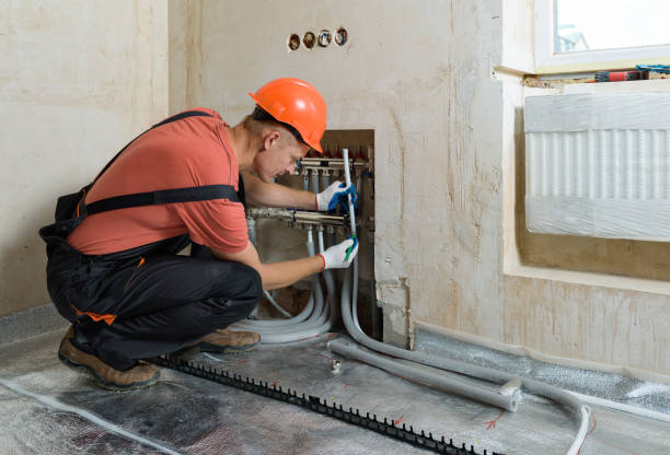 istock Installation of a warm floor. 1172800351
