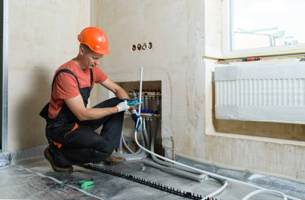 istock Installation of a warm floor. 1172800371