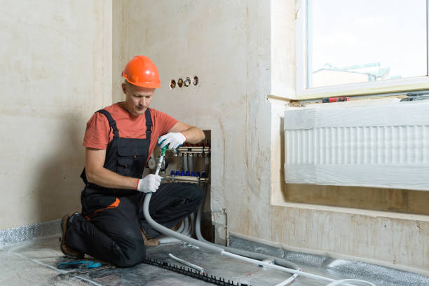 istock Installation of a warm floor. 1172800375