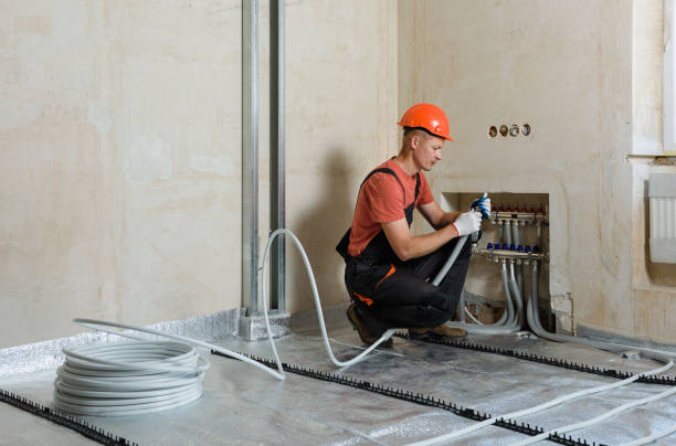 istock Installation of a warm floor. 1172800386