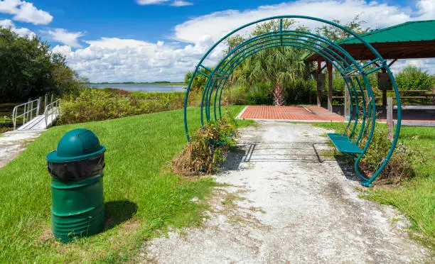 Scotty's Cove Conservation Area  near Kissimmee, Florida is a public park that offers a Canoe/kayak launch, hiking & exercise trails, picnic tables, pavillions, and a playground