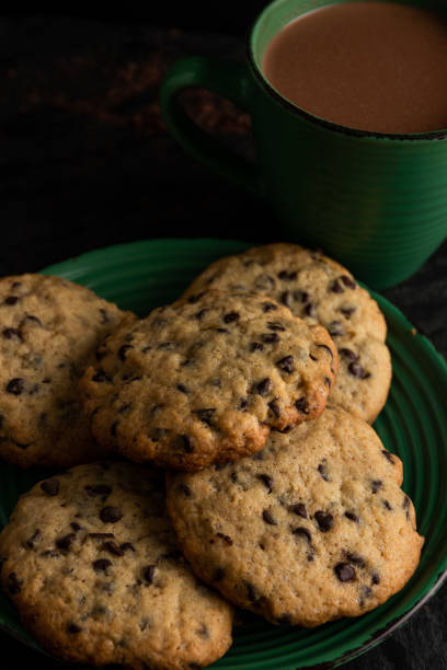 istock Chocolate chip cookies with hot cocoa 1172815965