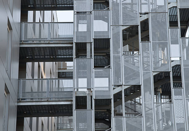 istock Ladders metal industrial building fire in precast 117282227