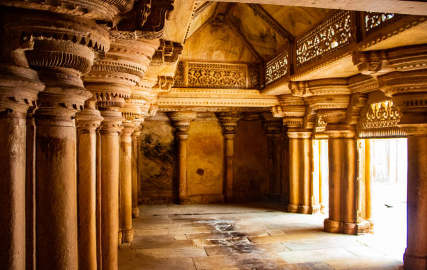 fort - india palace indian culture indoors stock-fotos und bilder