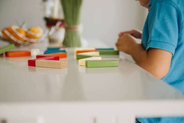 istock Cute little boy having fun at home. 1172829333