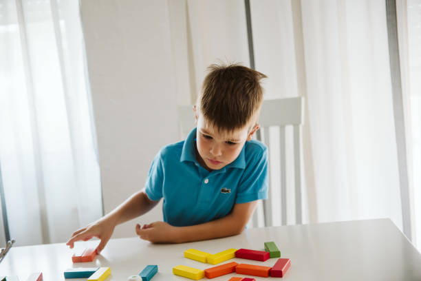 istock Cute little boy having fun at home. 1172829386