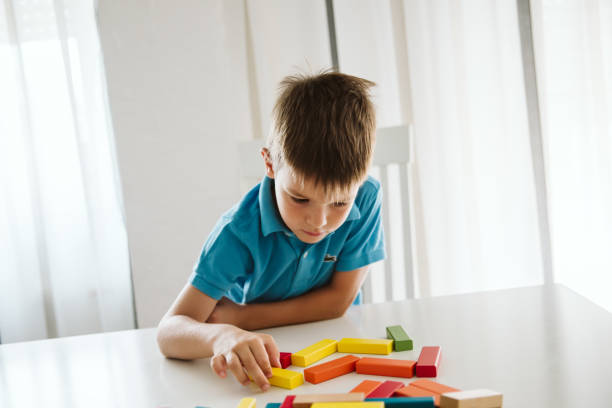istock Cute little boy having fun at home. 1172829412