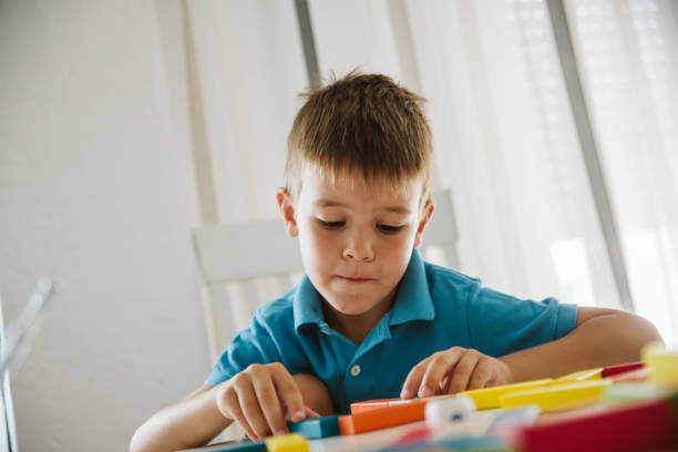 istock Cute little boy having fun at home. 1172829461