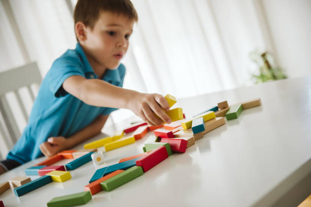 istock Cute little boy having fun at home. 1172829578