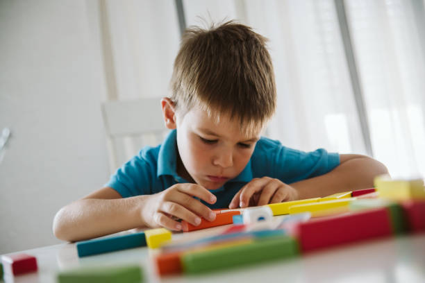 istock Cute little boy having fun at home. 1172829630