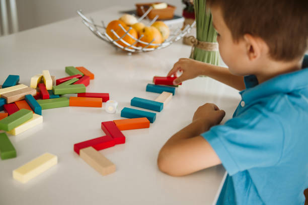 istock Cute little boy having fun at home. 1172830376
