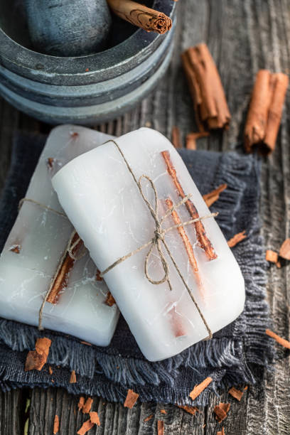 istock Aromatic cinnamon soap made of fresh ingredients 1172833936