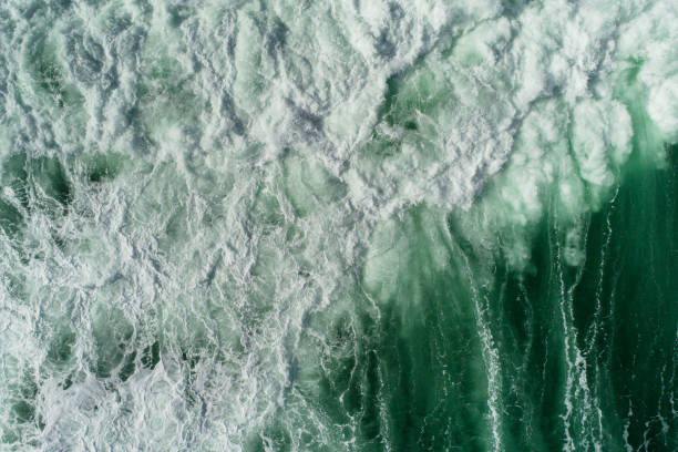 Sea waves nature power.